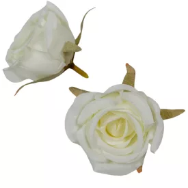   Rózsa virágfej 5,5cm fehér 6 darabos csomagban rendelhető (darab ár!)