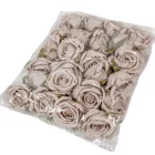 Rózsa virágfej 5,5cm pasztell lila 6 darabos csomagban rendelhető (darab ár!)