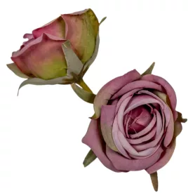   Rózsa virágfej 5,5cm mályva 6 darabos csomagban rendelhető (darab ár!)