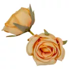 Rózsa virágfej 5,5cm sárga 6 darabos csomagban rendelhető (darab ár!)