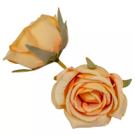   Rózsa virágfej 5,5cm sárga 6 darabos csomagban rendelhető (darab ár!)