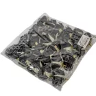 Rózsa virágfej 5,5cm fekete 6 darabos csomagban rendelhető (darab ár!)