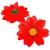 Dália virágfej D12cm RED 60db/csom