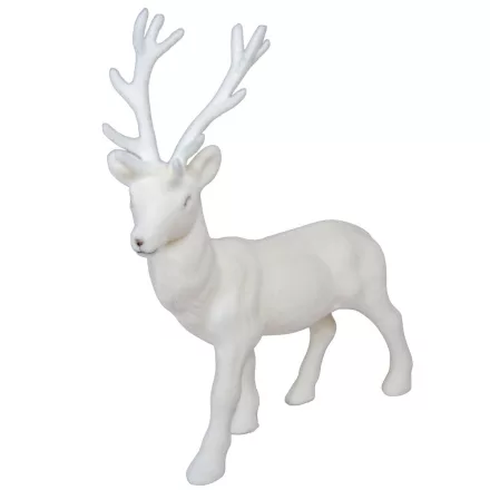 Szarvas flokkolt fehér 27cm