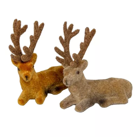 Szarvas fekvő flokkolt 10cm
