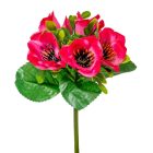 Anemona csokor 5 virágos rózsaszín 21cm