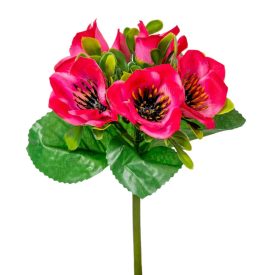 Anemona csokor 5 virágos rózsaszín 21cm Anemona csokor 5 virágos rózsaszín 21cm