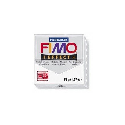 FIMO effect gyurma - Áttetsző fehér