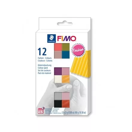 Fimo gyurmakészlet  - 12x25g - Trend - Fashion színek