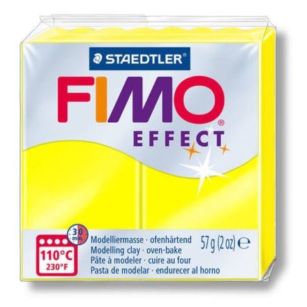 FIMO effect gyurma -neonsárga