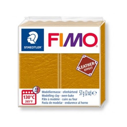 FIMO Leather effect gyurma - Okker
