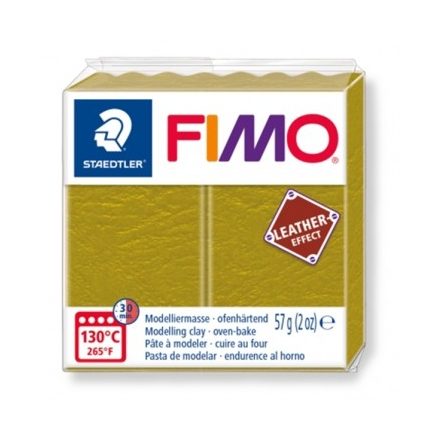 FIMO Leather effect gyurma - Oliva