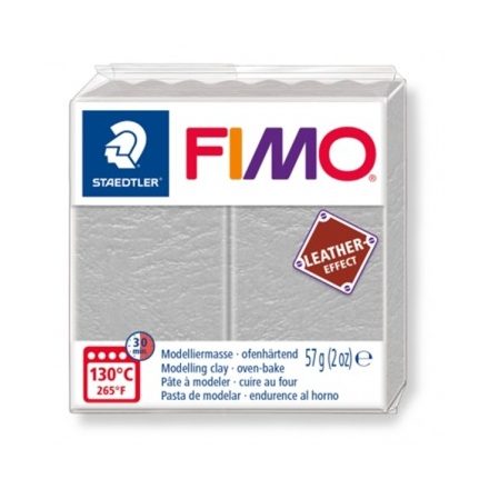FIMO Leather effect gyurma - Galambszürke