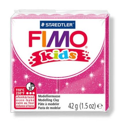 FIMO Kids gyurma - 42g - glitter fukszia