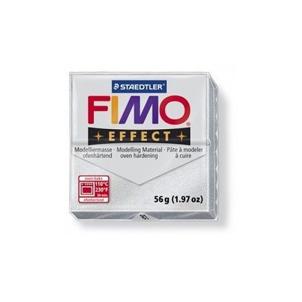 FIMO effect gyurma - Metál ezüst
