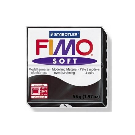 FIMO soft gyurma - Fekete 57gr