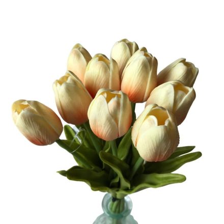 Tulipán csokor - krém - sárga
