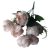 Selyemvirág - Peonia csokor - púder