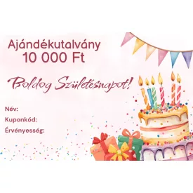   Ajándékutalvány születésnapra tortás 10 000 Ft értékben