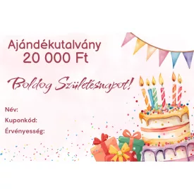   Ajándékutalvány születésnapra tortás 20 000 Ft értékben 