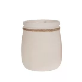 Üveg mécsestartó - fehér