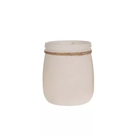 Üveg mécsestartó - fehér