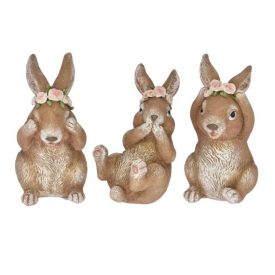 Nyúl virágkoszorúval - nem beszél Nyúl virágkoszorúval - nem beszél