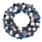 Sötétkék - fehér terméskoszorú