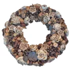 Barna - bézs terméskoszorú