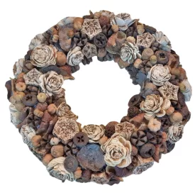 Barna - bézs terméskoszorú