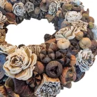 Barna - bézs terméskoszorú