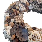 Barna - bézs terméskoszorú