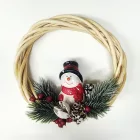 Hóemberes fonott koszorú 15cm
