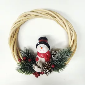 Hóemberes fonott koszorú 15cm