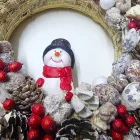 Hóemberes koszorú termésekkel