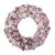 Rózsaszín csillagkoszorú – természetes, romantikus téli dekor (30 cm)