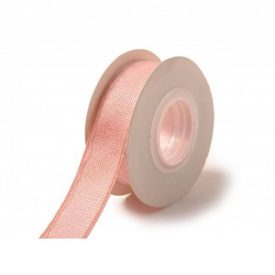 Aranyszállal szőtt szalag - rózsaszín méterre Aranyszállal szőtt szalag - rózsaszín méterre