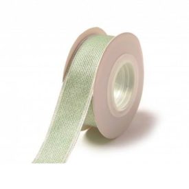 Aranyszállal szőtt szalag - zöld méterre Aranyszállal szőtt szalag - zöld méterre