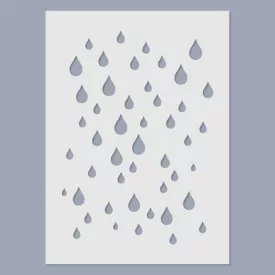 Stencil - Eső -15x20cm