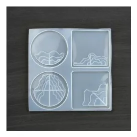   Professzionális szilikon forma - Alátétek -  lépcsőzetes 3D forma