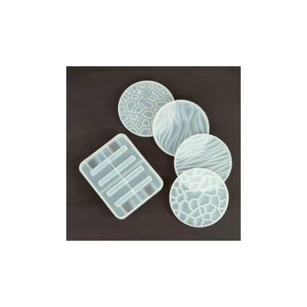 Szilikon öntőforma - Textúrás alátét szett