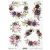 Rizspapír A4 - Virágcsokrok - lila