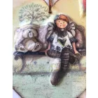Kislány macival - 3D decoupage - ÖTLET