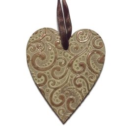 Karácsonyi szív dísz