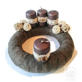 Barna adventi koszorú - ÖTLET Barna adventi koszorú - ÖTLET