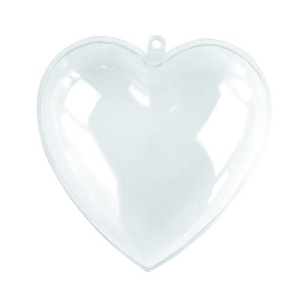 Akril forma átlátszó - szív
