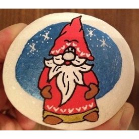 Festett kő - POSCA karácsony - ÖTLET