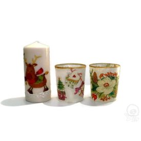 Gyertya és gyertyatartó - karácsonyra - ÖTLET