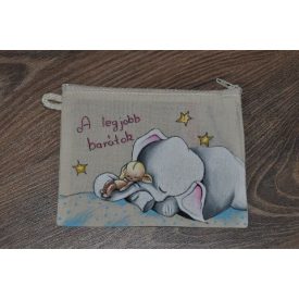 Textil tartó - festett kiselefánt - ÖTLET Textil tartó - festett kiselefánt - ÖTLET