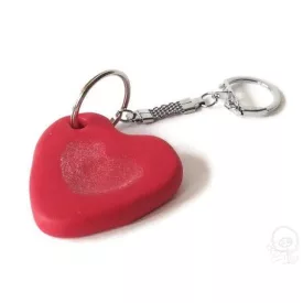 FIMO szív kulcstartó